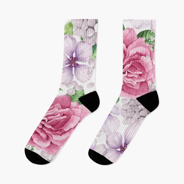 Item preview, Apple Tree Roses Hydrangea Flowers Petals Floral Pattern designed and sold by WearWolfDesigns.
