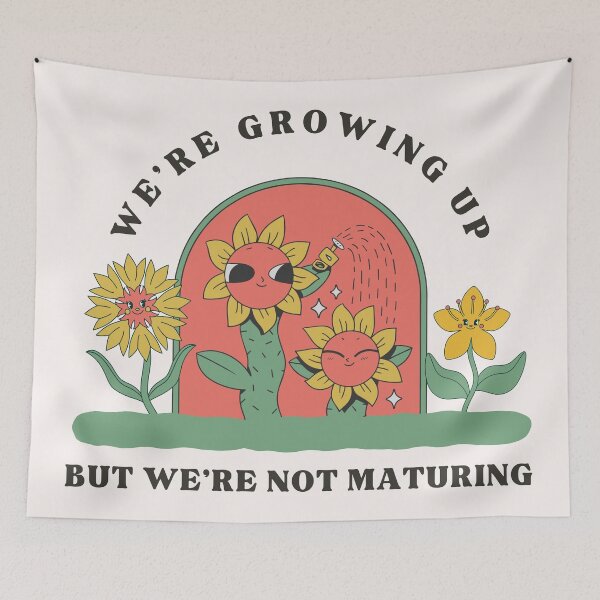Item preview, We're Growing Up But We're Not Maturing designed and sold by DovbleTrovble.