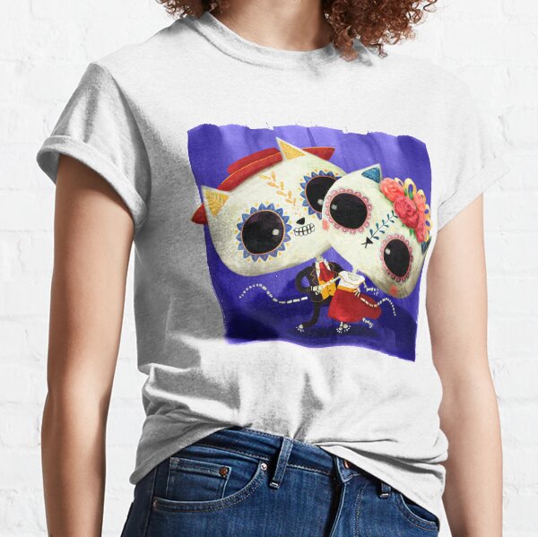 Mexican Cute Cats Couple Classic T-Shirt