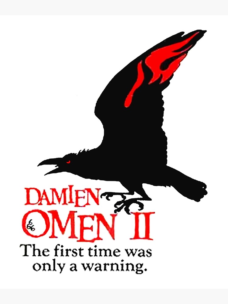 "OMEN Crow Warning Movie Poster Horror Film" Poster for Sale by
