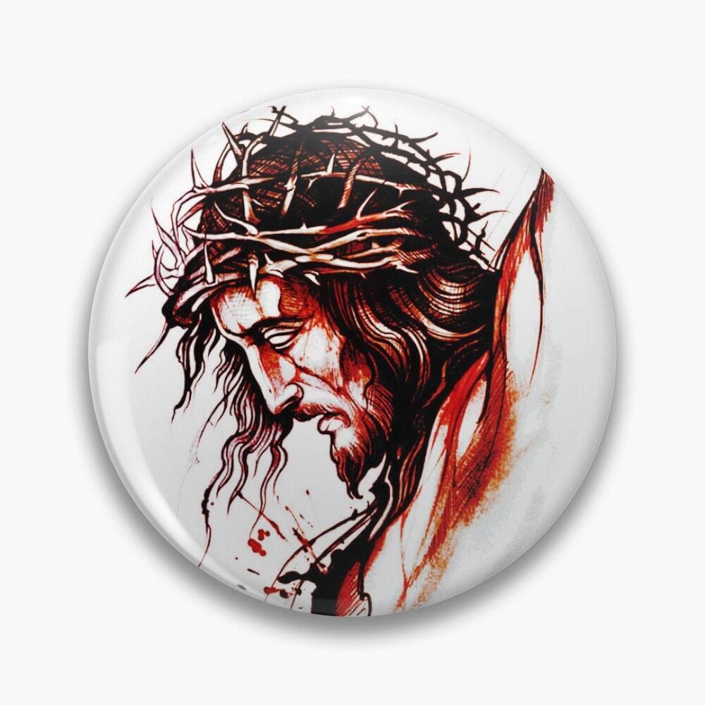 Jesus Christ Face painting Drawing by Bernardo Ramonfaur | Saatchi Art