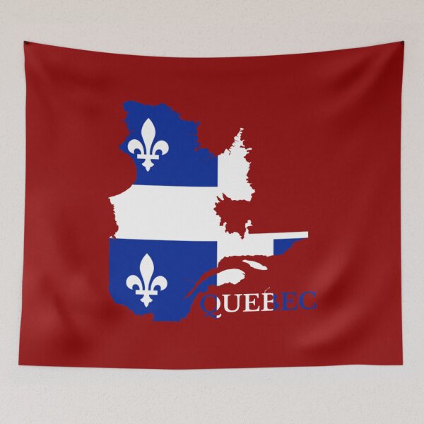 Item preview, Quebec Flag Map, QC, Canada T-Shirt designed and sold by Compliment38.