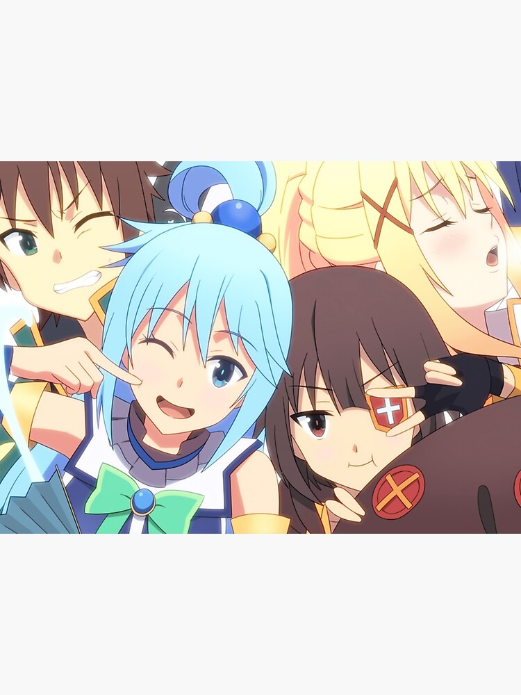 Konosuba Megumin Aqua Darkness Kazuma Sato Photographic Print for