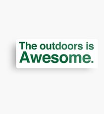 The outdoors are awesome Metal Print