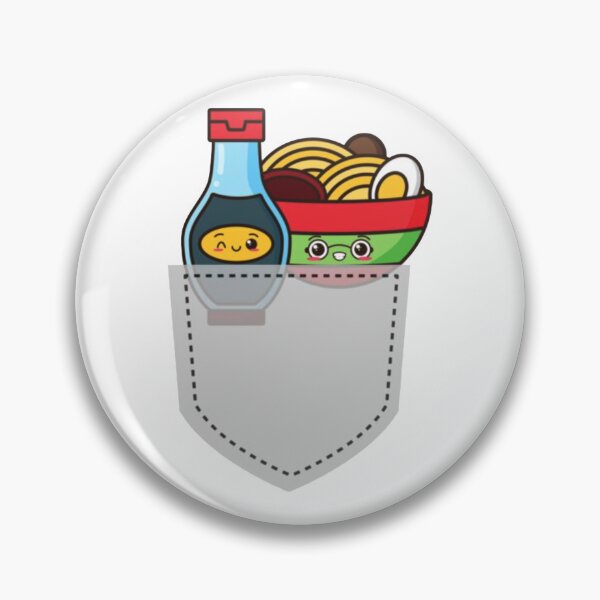 Item preview, Kawaii Pocket Friends - Ramen And Soy Sauce designed and sold by CharlieDun.