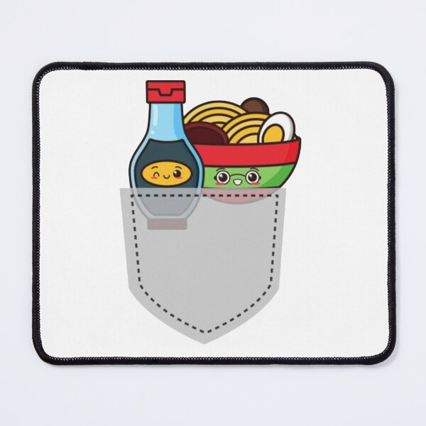 Item preview, Kawaii Pocket Friends - Ramen And Soy Sauce designed and sold by CharlieDun.