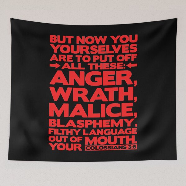 Item preview, Colossians 3:8 Blasphemy designed and sold by plushism.