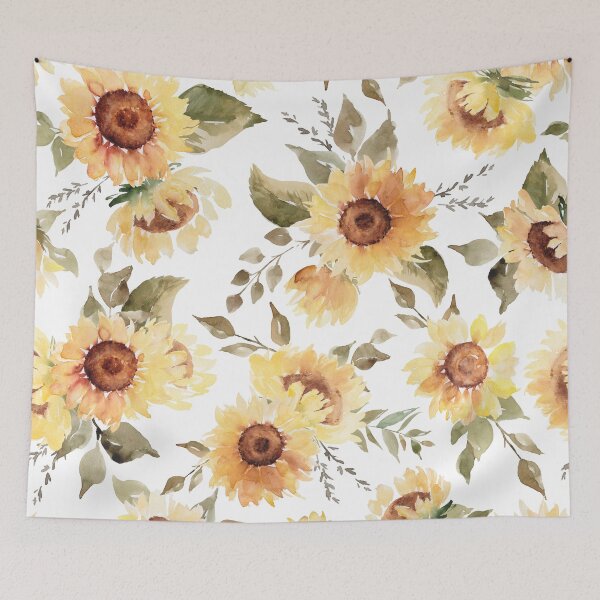 Item preview, Sunflowers Forever- Floral Watercolor Pattern - single layer designed and sold by UtArt.