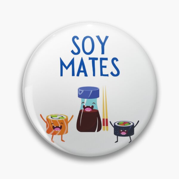 Item preview, Soy Mates, Soul Mates Food Pun designed and sold by CharlieDun.