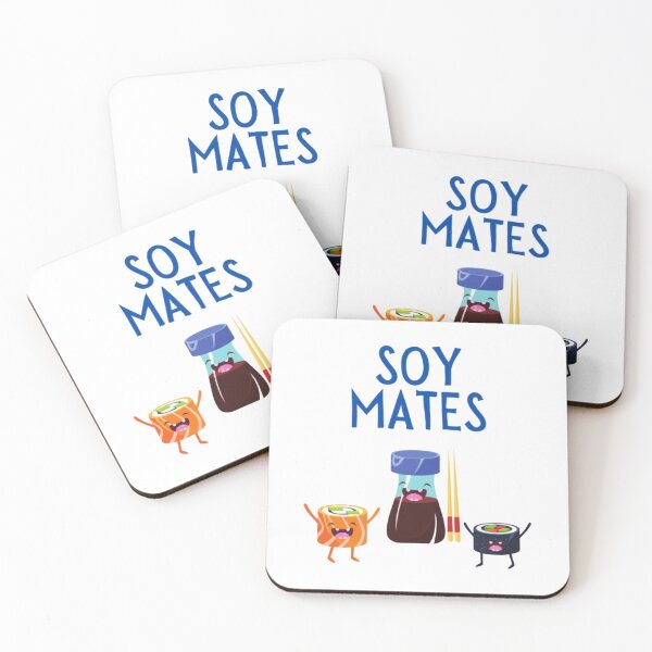 Item preview, Soy Mates, Soul Mates Food Pun designed and sold by CharlieDun.