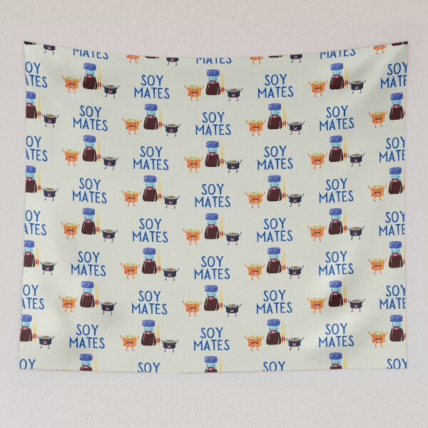 Item preview, Soy Mates, Soul Mates Food Pun designed and sold by CharlieDun.
