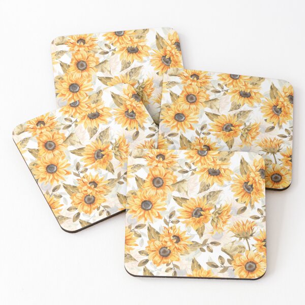 Item preview,  Sunflowers Forever 1 - Floral Watercolor Pattern - double layer designed and sold by UtArt.
