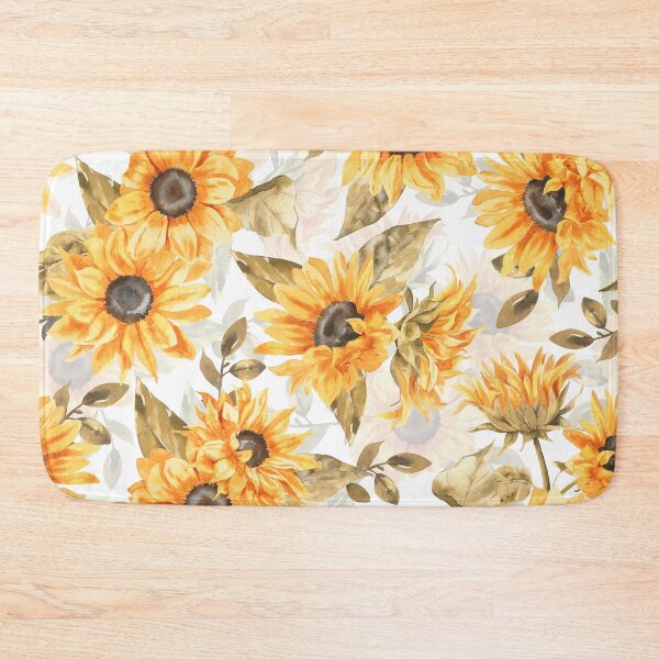Item preview,  Sunflowers Forever 1 - Floral Watercolor Pattern - double layer designed and sold by UtArt.