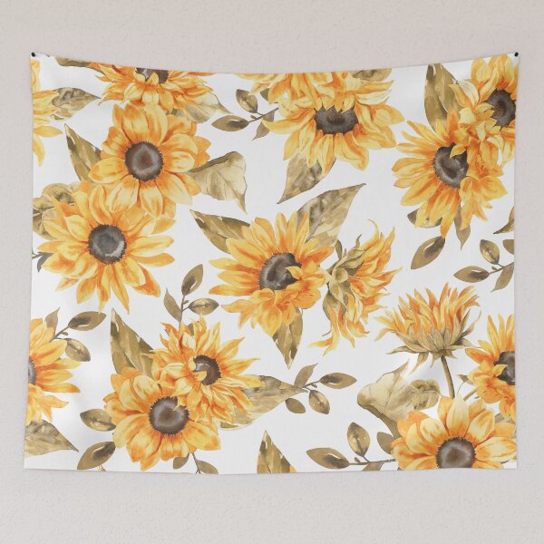 Item preview,  Sunflowers Forever 1 - Floral Watercolor Pattern - single layer designed and sold by UtArt.