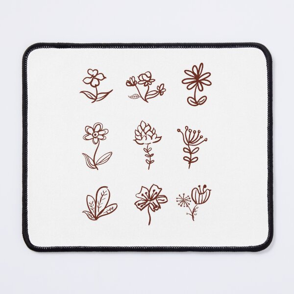 Item preview, Handpainted Line Flowers designed and sold by Inez-kemmy.