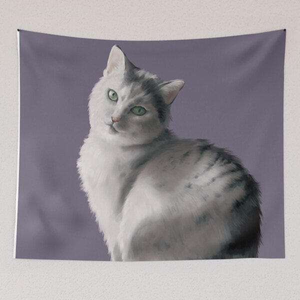 Item preview, Cat portrait designed and sold by Zanrio.