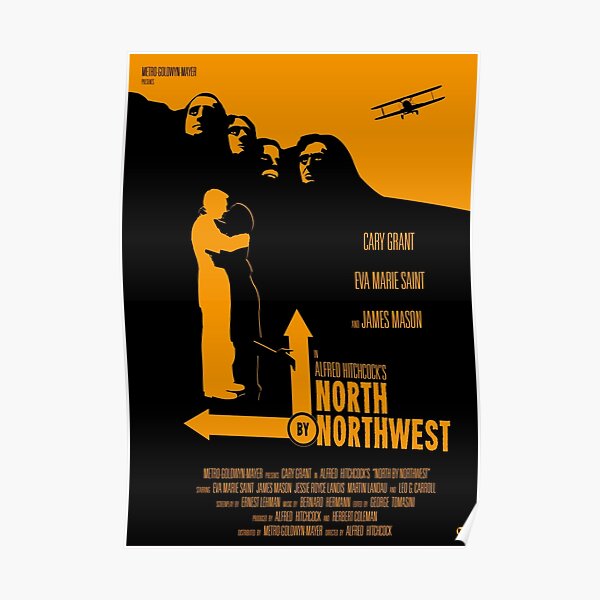 Le nord d'Alfred Hitchcock par le nord-ouest Poster