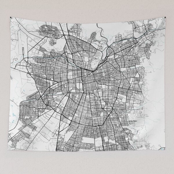 Item preview, Santiago City Map of Chile - Circle designed and sold by deMAP.