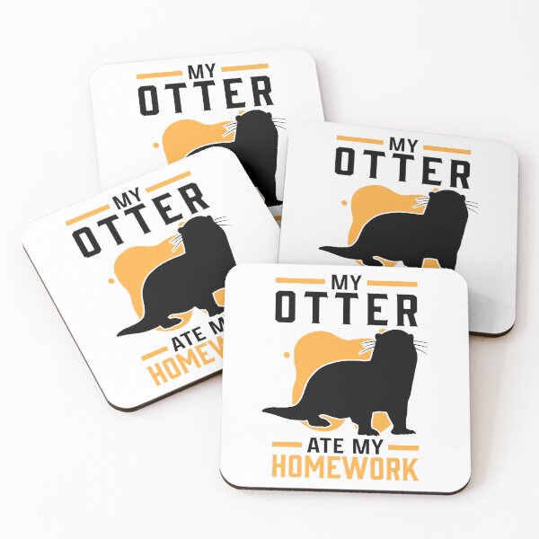 Item preview, Otter homework eaten otter sea otter designed and sold by madgrfx.