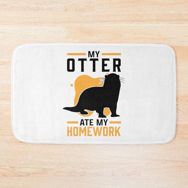 Item preview, Otter homework eaten otter sea otter designed and sold by madgrfx.