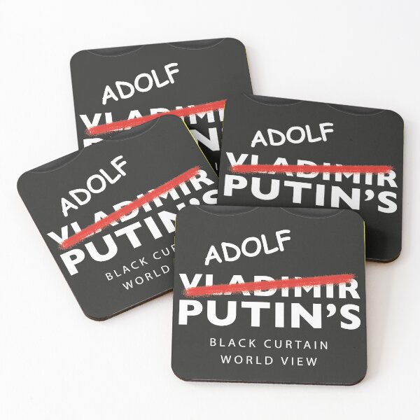 Item preview, Vladimir Putin Black Curtain World View designed and sold by unREST-design.