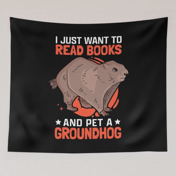 Item preview, Marmot and books Ground squirrel Munggen designed and sold by madgrfx.