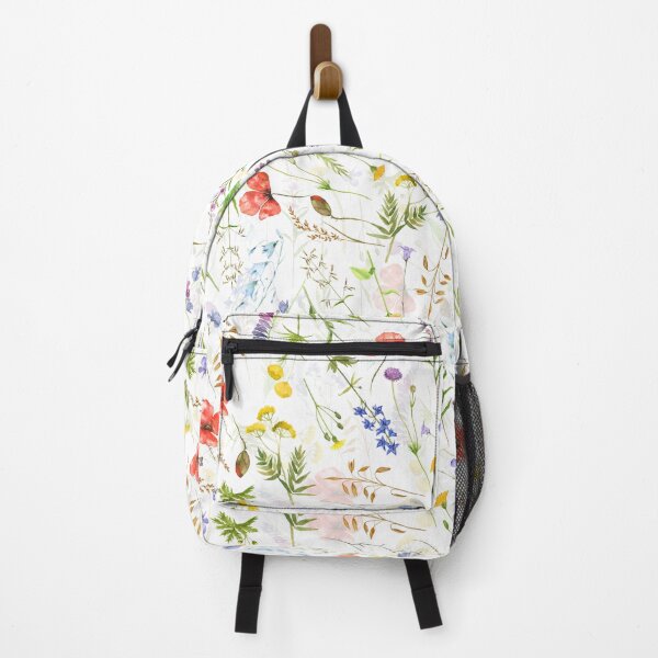Item preview, colorful hand drawn watercolor wildflower pattern designed and sold by UtArt.