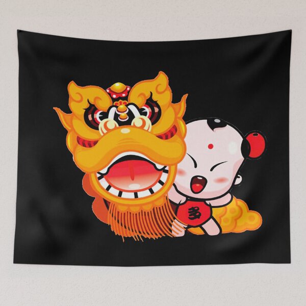 Item preview, Dragon and lion dance  designed and sold by si3iy.