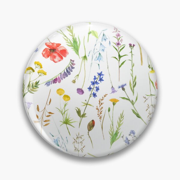 Item preview, Copy of colorful hand drawn watercolor wildflower pattern - single layer designed and sold by UtArt.