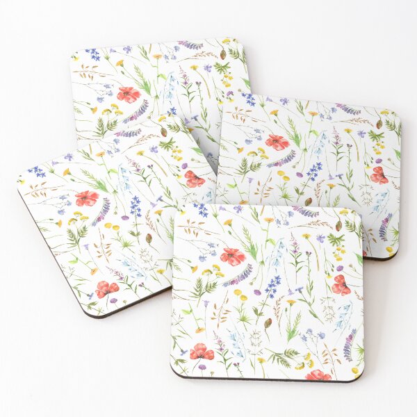 Item preview, Copy of colorful hand drawn watercolor wildflower pattern - single layer designed and sold by UtArt.
