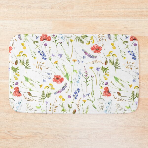 Item preview, Copy of colorful hand drawn watercolor wildflower pattern - single layer designed and sold by UtArt.