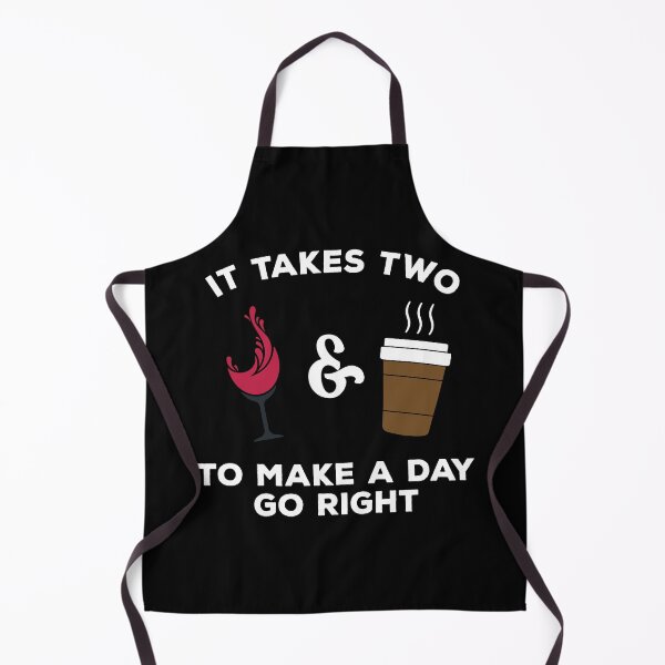 Item preview, It takes two to make a day go right coffee and wine designed and sold by TheMattDesigns.