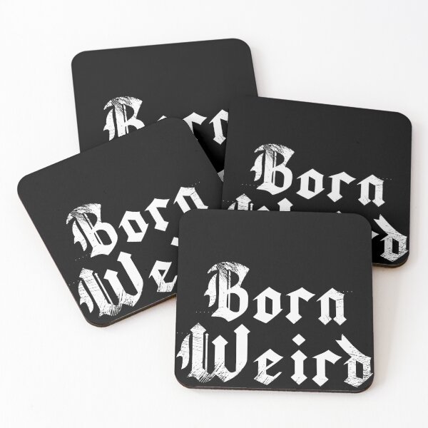 Item preview, "Born Weird" Old English Lettering designed and sold by by-ariel24.