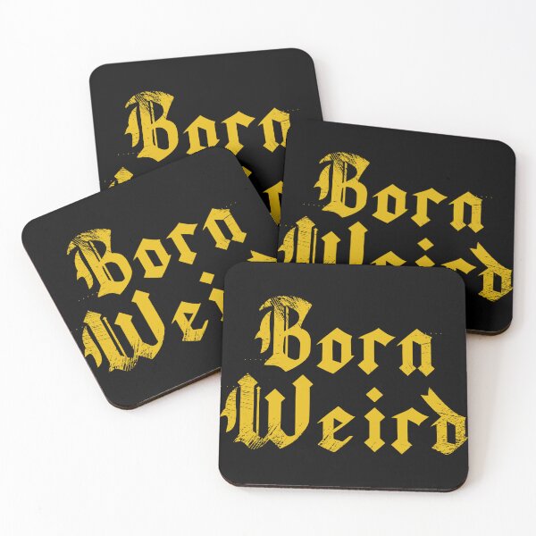 Item preview, "Born Weird" Old English Lettering designed and sold by by-ariel24.
