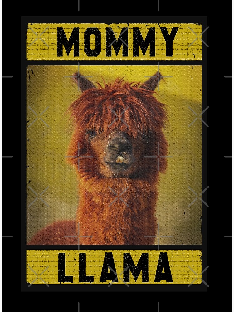 Disover mommy llama, funny llama mom mothers day, NATIONAL LLAMA DAY Premium Matte Vertical Poster