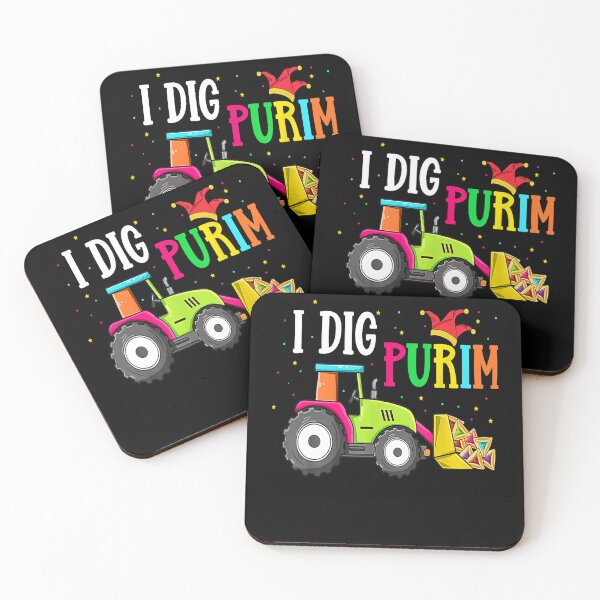 Item preview, I Dig Purim Hamantaschen Tractor Jewish Toddlers Boys Girls designed and sold by TARABENNIE01.