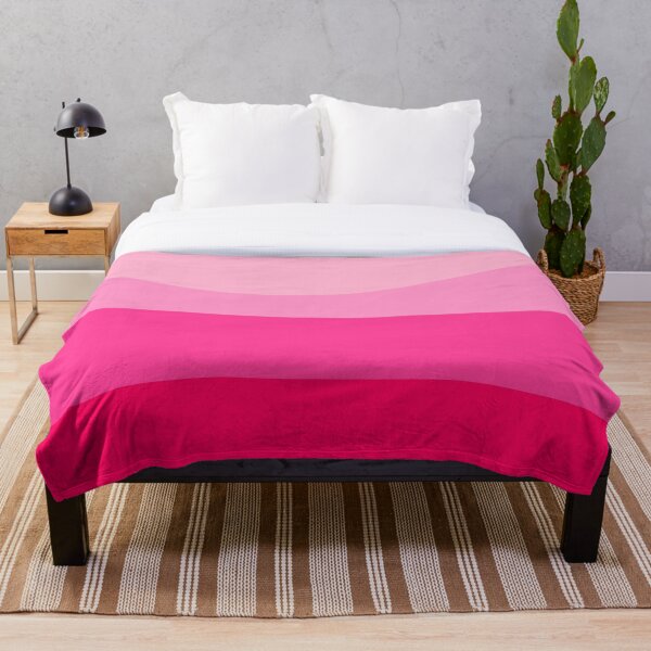 Item preview, Rayas de colores retro minimalistas de color rosa brillante - Ondas abstractas designed and sold by LiquidWing.