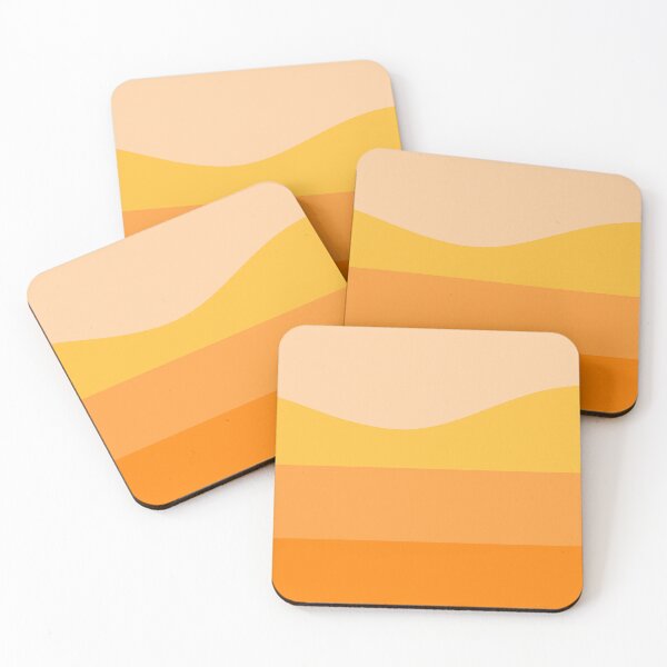 Item preview, Yellow Minimalist Retro Colorful Stripes - Abstract Waves designed and sold by LiquidWing.