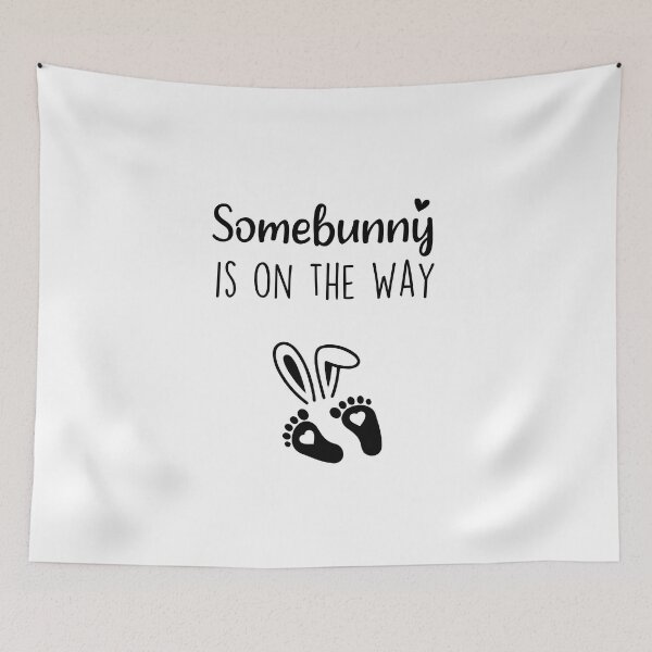 Item preview, Somebunny is on the Way, mama bunny , pregnancy announcement, easter pregnancy, matching Mommy Daddy EST, couples pregnancy announcement  funny sarcastic Rude Offensive saying, designed and sold by joygift369.