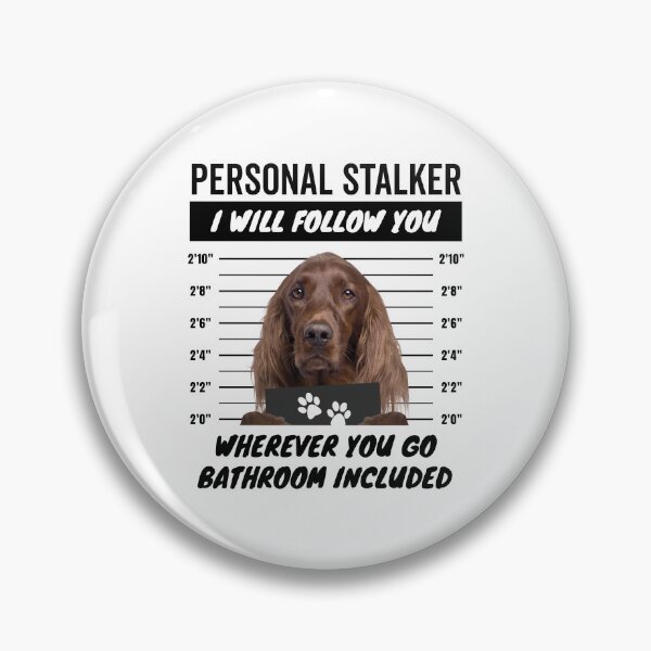 Item preview, Personal Stalker Dog – Irish Setter designed and sold by More Cute Dogs.