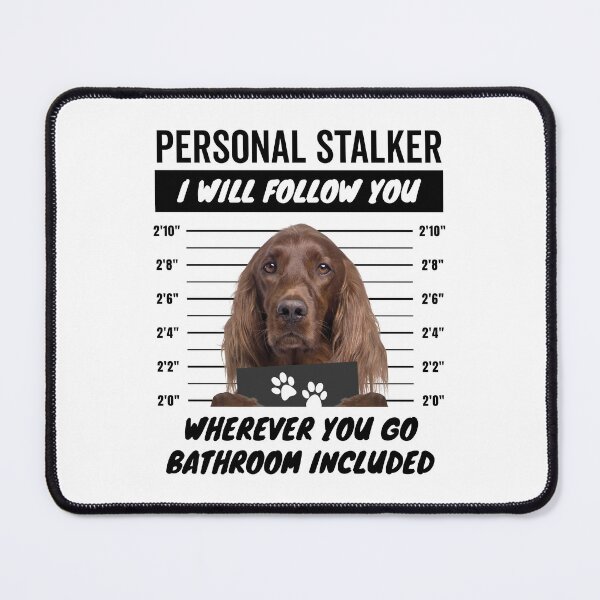 Item preview, Personal Stalker Dog – Irish Setter designed and sold by More Cute Dogs.