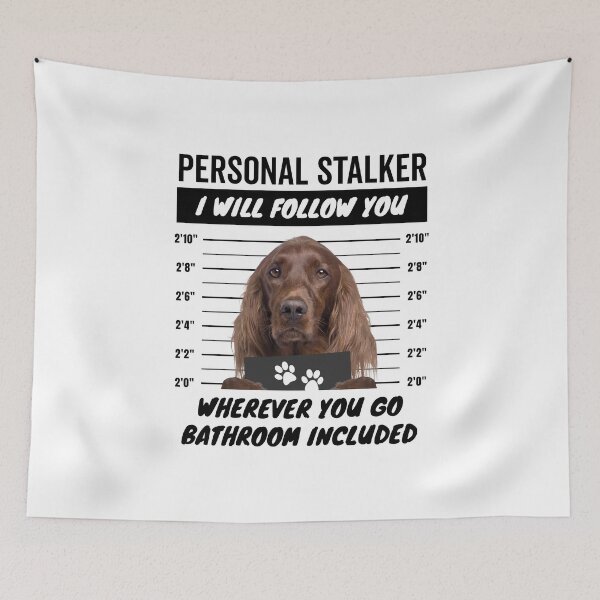 Item preview, Personal Stalker Dog – Irish Setter designed and sold by More Cute Dogs.