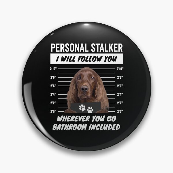 Item preview, Personal Stalker Dog – Irish Setter designed and sold by More Cute Dogs.