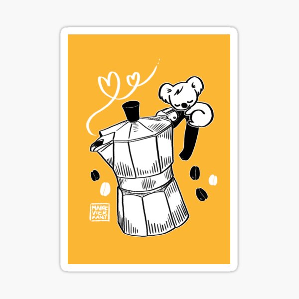 Koffee Koala Sticker