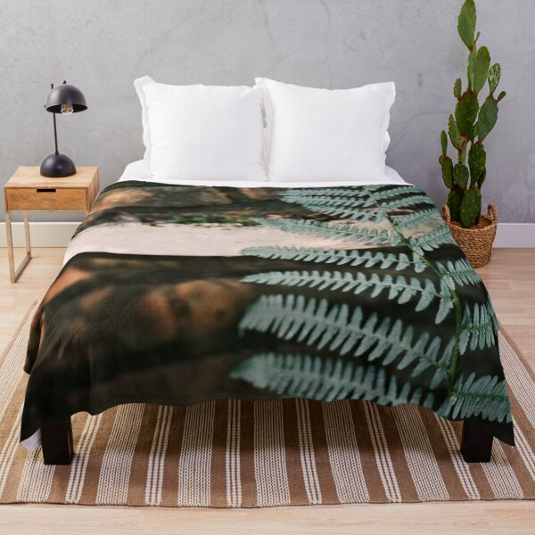 Item preview, Green leaf of a fern growing against an old farmhouse barn wall designed and sold by Diana van Neck.