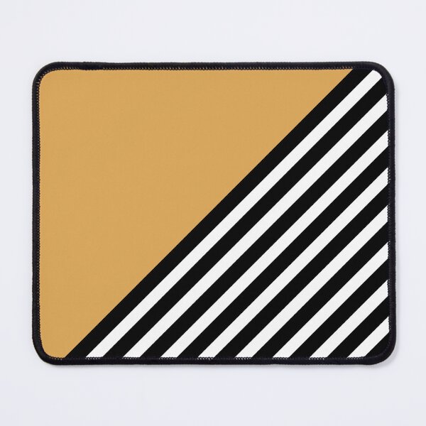 Artikelvorschau, Color Block & Stripes Geometric Print, Yellow, Black and White entworfen und verkauft von meggydesigns.