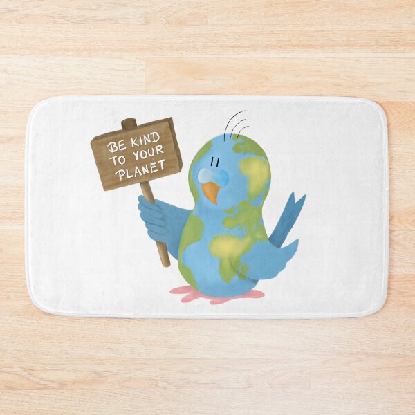 Item preview, Be Kind to Your Planet - Budgie Bird Design designed and sold by HalloMolly.
