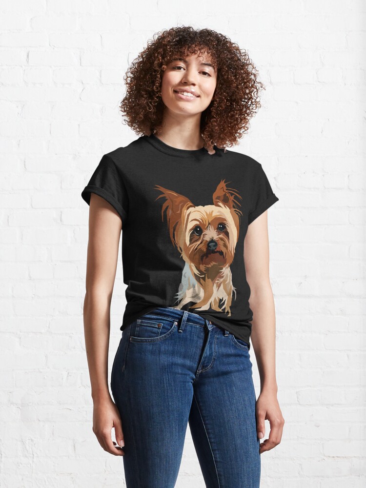 yorkie pocket t shirt