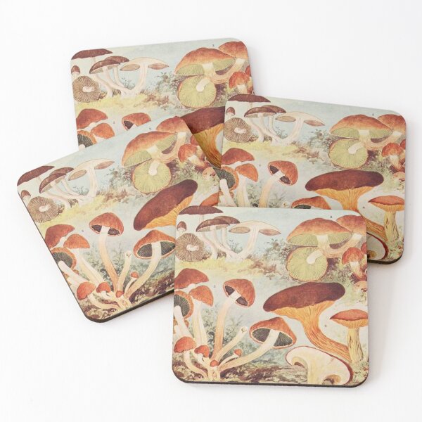 Item preview, Oldish Vintage Mushroom Montage Set #8 designed and sold by Krispsm.