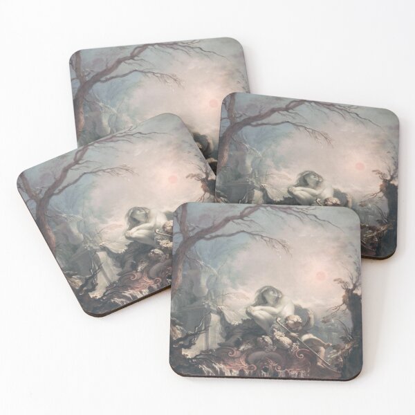 Item preview, Allegory of Winter dreamy fantasy art painting  designed and sold by Lady-Frost.